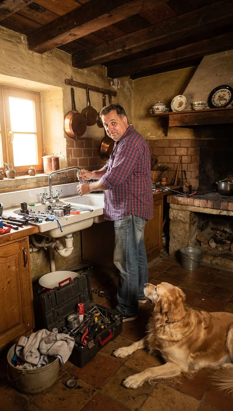 Elektromos vezetékek telepítése a házban, ahol a villanyszerelő figyelmesen dolgozik a falon.